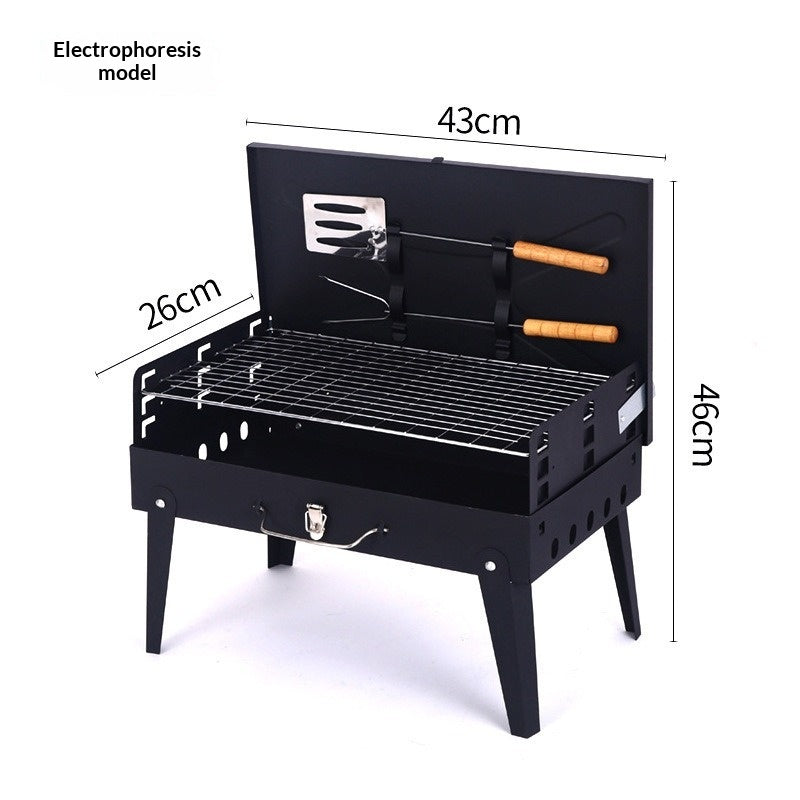 Barbacoa Portátil Plegable para Exterior y Camping (3-5 personas)